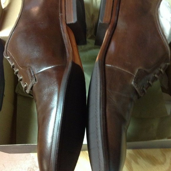 Cole Haan Men\'s Warner Grand Postman Brown Leather Oxford Dress Shoes 11.5M NIB